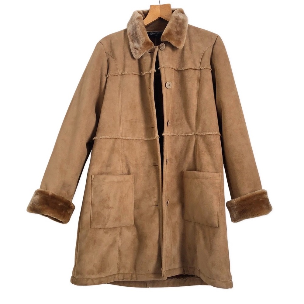Vintage Vegan Shearling Coat